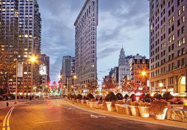 New York City's iconic, Flatiron Building.