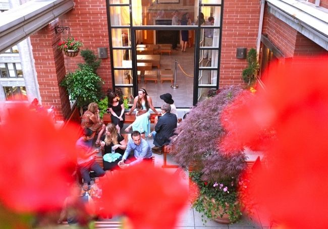 People dancing at wedding in Penthouse Event space